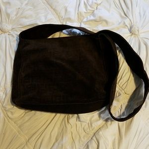 BROWN FENDI SUEDE PURSE
